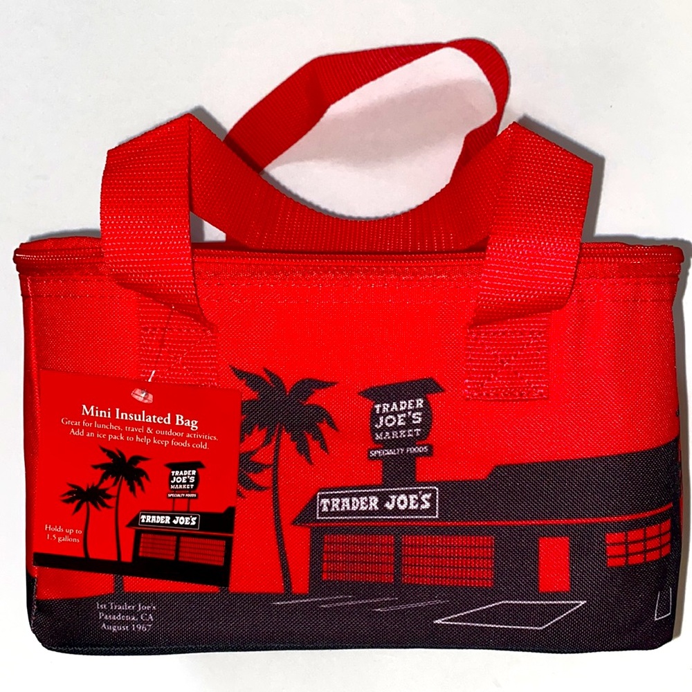 NWT Trader Joe’s MINI Red Insulated Cooler.